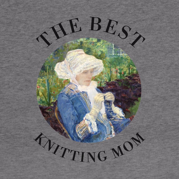 THE BEST KNITTING MOM EVER FINE ART VINTAGE STYLE MOTHER OLD TIMES by the619hub